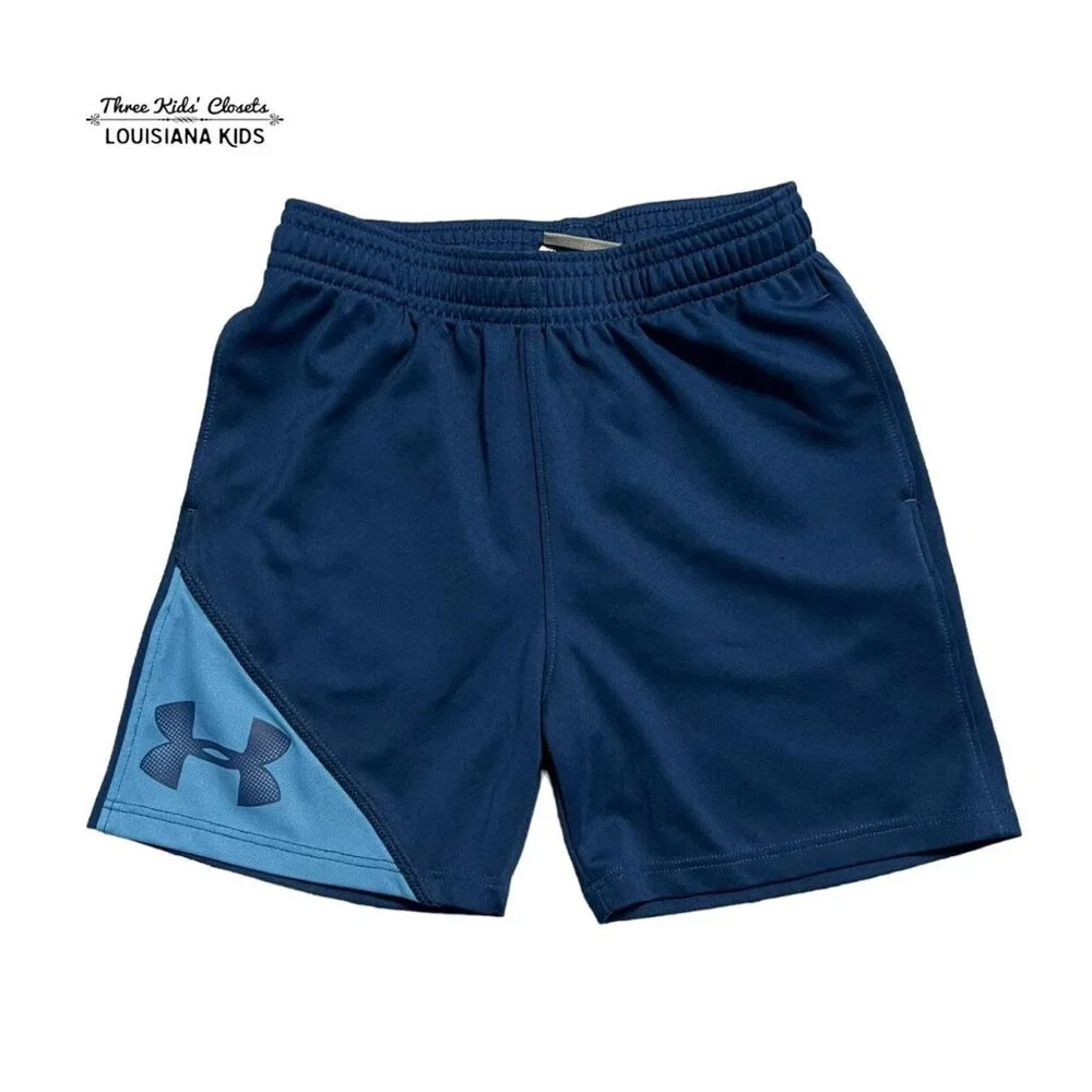 Under Armour 2T Blue & Navy Athletic Shorts